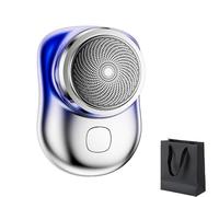 Lureza Shaver, TLOPA Mini-Shave Portable Electric Shaver, Pocket Size Portable Electric Razor for Men, Waterproof, Dry & Wet Shaving, for Travel Office Business Trip (Blue)