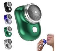 Lureza Shaver, Upgraded Mini Electric Shaver with Led Display, Pocket Size, for Travel Office (Green,Regular)