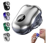 Lureza Shaver, Upgraded Mini Electric Shaver with Led Display, Pocket Size, for Travel Office (Silver,LED Display Screen)