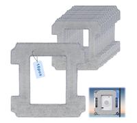 LURICO 16 Pièces Chiffon de Nettoyage pour Ecovacs Winbot W2 PRO Omni/ W2 PRO/ W2/ W1 PRO/ W1, 26x25 CM Serpillère Rechange Lingette Kit, Microfibre Lingette Robot Lave Vitre, Réutilisable Lavable