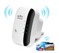 LURICO Amplificateur Wi-FI 300 Mbit/s 2,4 GHz, Extension de portée, amplificateur Compatible avec Tous Les appareils Wi-FI, 802.11N/B/G, sécurité WPA2, Installation Facile, Couverture de 50 m