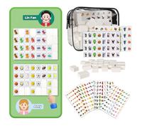 LURICO Mahjong 2 Joueurs, 65 Bloc Majongue a Deux Joueurs, 30mm Mah-Jong, Jeu Mahjong Chinois, Seaside Escape Jeu, avec DIY Autocollants, pour Famille Fête Faveur, Adultes et Enfants