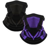 LUROON Cache Cou Moto, Cagoule Homme Hiver Tour de Cou Thermique Masque Sport Chaud Coupe-Vent Cache Col Unisexe Multifonctionnelle Foulard, Cagoule Léger pour Ski Moto Vélo Running Randonnée