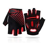 LUROON Gants Cyclisme de Vélo Eté Demi Doigt Gant Réfléchissant Gel Bicyclette Gants Courts Homme et Femme pour Vélo VTT Cycliste Moto