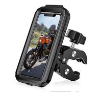 LUROON Support Téléphone Vélo Moto Scooter, Universel Ecran Tactile Etanche Rotation à 360 VTT Support Guidon Housse De Téléphone, pour 5.5-7.0 Pouces Smartphones