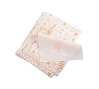 lurora2021 100 Feuilles Papier D'emballage Alimentaire Papier D'emballage Résistant à L'huile Papier D'emballage de Cuisson pour la Nourriture, les Sandwichs, les Hamburgers, Etc(Tour Orange, 26*36cm)
