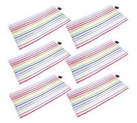 Lurrose 1 Ensemble À Billets en Tissu Oxford Pochette De Dépôt Bancaire À Crayons Design À Fermeture Éclair Sacs Sacoche Rangement Sacoche De Rangement De Porte-Monnaie 6pcs