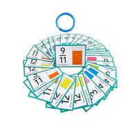 Lurrose 1 Ensemble de Fractions pour Garçon Fille Outil Éducatif Interactif pour Compétences Mathématiques École pour Apprentissage à et Classe