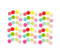 Lurrose 1 Jeu Accessoires Faits À La Main Rose Autocollants Perles De Cercle Accessoire Bricolage Album PNL Nail Self-Made Petits Décors Ongles Petits Décors De Bricolage Résine 50 Pièces