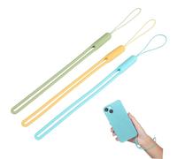 Lurrose 1 Jeu Fronde Sangles De Téléphone Mobile Lanière De Corde De Téléphone Sangle De Téléphone Anti-vol Dragonne De Téléphone Portable Sangle Anti-perd Gel De Silice 3 Pièces