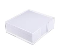 Lurrose 1 lot de petits blocs-notes carrés, recharges de mémos avec cube, mini-notes en papier non collant, fournitures de bureau, artisanat, blanc