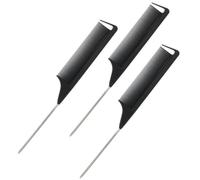 Lurrose 1 Set Pinces Crocodiles pour Cheveux et Peignes à Queue de Rat Légers et Antidérapants pour Coiffure Professionnelle Brushing Teinture ou Pose de Mèches Usage Salon ou Domicile