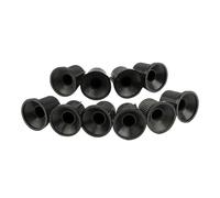 Lurrose 10 Boutons de Commande Audio pour Potentiomètre en Plastique Noir, 10pcs, pour Amplificateurs de Guitare, Cadeau pour Amateurs de Guitare