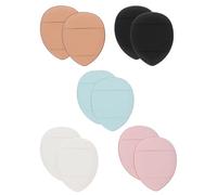 Lurrose 10 Éponges à Maquillage Visage Multifonctions - Houppettes pour Poudre et Fond de Teint, Mini Format Rectangulaire 5 Couleurs Assorties, Utilisation Sèche et Humide, Outils Beauté