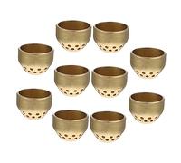 Lurrose 10 Pièces Accessoires de Brûleur à Gaz Couvre Brûleur pour Cuisinière Remplacement Pratique pour Cuisine et Restaurant
