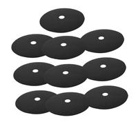 Lurrose 10 pièces Anneaux Paillis Arbre Non Tissés Noirs Protection Racines Respirante et Dégradable pour Plantes Couverture Protection Arbres Facile à Installer Barrière Réutilisable