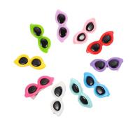 Lurrose 10 pièces Barrette Cheveux Chien Chat Forme Lunettes de Soleil Accessoires Mignons Mélange Couleurs Fixation Cheveux Animaux Quotidien et Événements