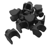 Lurrose 10 Pièces Bloc de Support en Plastique U pour Repose-pieds de Fauteuil Roulant, Amovible et Facile à Installer, Accessoire de Fixation pour Fauteuils Roulants Intérieur