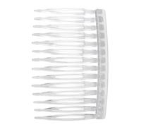 Lurrose 10 Pièces Peigne à Cheveux Accessoire Classique et Élégant Dents Droites en ABS Transparent pour Femmes, pour Usage Quotidien et Coiffures de Mariage