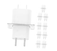 Lurrose 10 Pièces Prise Magnétique Pour Four à Micro-ondes Remplacement Du Filtre Micro-ondes Convertisseur De Broches De Borne Remplacement De Condensateur Blanche Métal