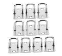 Lurrose 10 pièces Serrures pour Armoire avec Crochet Électrique et Plaque Œillet Acier Inoxydable Verrouillage Sécurisé et Discret pour Boîtes Aux Lettres Armoires et Compartiments