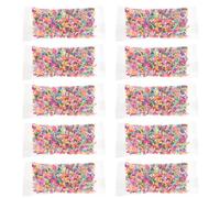 Lurrose 10 Sachets de Pâte Polymère Décorative en Grains Bonbons, Accessoires Sûrs et Inodores pour Bricolage DIY et Décoration Artisanale Facile à Ranger