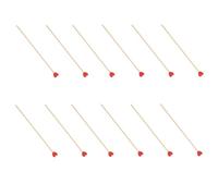 Lurrose 100 Bâtons en Bois pour Décorations de Table de Desserts, Sucettes Décoratives Ravissantes, Accessoires pour DIY et Fêtes Festival