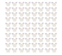 Lurrose 100 breloques pour ongles : 3D irisés, décorations en forme de pierres précieuses - Mini embellissements en plastique pour ongles, pour une manucure féérique à faire soi-même.