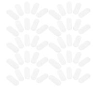 Lurrose 100 Coussinets en Feutrine Goutte D’eau 5 Cm Blanc pour Accessoires Cheveux Diy, Blocs Feutre Fabrication Barrettes Bébé Fille, Pads Clips Coiffure Faits Maison