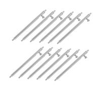 Lurrose 100 Pièces Barres à Ressort pour Montres Épingles de Remplacement pour Bracelets Cuir et Acier Accessoires Réparation et Durables