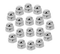 Lurrose 100 Pièces Couverture de Vis Écrous à Chapeau Acier Au avec Insert pour Boulons et Vis Installation Rapide et Facile