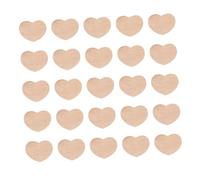 Lurrose 100 pièces Lot de Cœurs Naturel Non Décorations Rustiques Polyvalentes pour Mariage Bricolage DIY Ornements Cœur à Personnaliser pour Art et Décoration de Table
