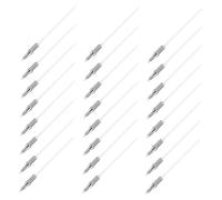Lurrose 100 Pièces Pointe Fine Métallique pour Marqueur Rechange Précise et Rechargeable pour Stylo à Peinture Accessoires pour Artistes Bricolage et Bureau