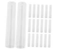 Lurrose 100 Pièces prolongateur de crayon couvre-pointes de stylo couverture de pointe de crayon plumier Plastique Transparent