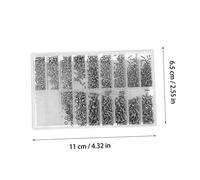 Lurrose 1000 pièces Kit de Réparation Lunettes Vis Acier Inoxydable avec Boîte Rangement et Tournevis Portable pour et Soleil Micro Vis Facile à Stocker et Utiliser
