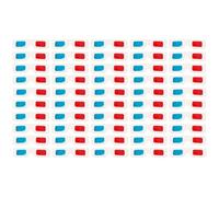 Lurrose 100Pcs Lunettes 3D Rouge Et Cyan Cadre Blanc Anaglyphe Carton Papier Carton Lunettes Rouges Pour Enfants Adultes