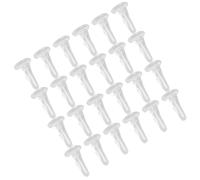 Lurrose 100pièces Embouts de Boucles Oreilles Transparents Bouchons Plastique Souple Anti-allergique Sécurisent et Maintiennent les Boucles Oreilles Place Accessoires Bijoux Légers