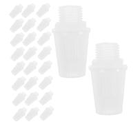 Lurrose 100pièces Presse-étoupe pour Câbles Électriques Clips de Fixation pour Plafonniers Colliers de Serrage pour Suspensions Connecteurs Anti-Traction Verrouillables