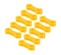 Lurrose 10pcs Bagues en PVC pour Pattes de Poussins Jaunes, Correcteur Confortable pour Jambe Écartée, Support Déformations chez Oiseaux