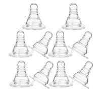 Lurrose 10pcs Bouchons de Tétine pour Bouteille de Bière en Silicone Alimentaire, Grand Trou, Accessoires Amusants pour Adultes, pour Fêtes et Rassemblements