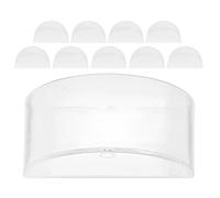Lurrose 10pcs Miroir Semi-concave en Plastique Transparent pour Expériences de Physique Optique, Outil Pédagogique Robuste Semi-circulaire pour Démonstration de Réflexion