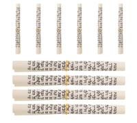 Lurrose 10pcs Rouleaux de Mezouza de Bénédiction de Maison Juive en Papier Beige Corde, Artisanat Traditionnel Casher, pour Housewarming et Mitzvahs Religieuses