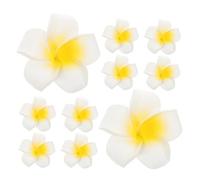 Lurrose 10pièces Barrettes à Fleurs Artificielles Eva Style Plumeria Pour Cheveux Décoration De Cheveux Fleurie Pour Femmes Et Filles