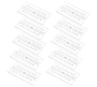 Lurrose 10pièces Lot de Couvercles Vitre de Remplacement pour Interrupteur Manuel Alarme Incendie Transparent Résistant Haute Température pour Station Alerte Incendie