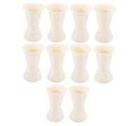 Lurrose 10pièces Support Bouquet Base Plastique Blanc Petit Format Support Fleurs Décoration Mariage Base pour Bouquet Floral Et Stable Accessoires Boutique Fleuristes