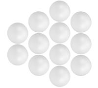 Lurrose 12 Pièces Boules de Mousse Blanches de 10 Cm pour Loisirs Créatifs, Sphères en Polystyrène Stables et Faciles à Manipuler, pour Décoration et Projets DIY