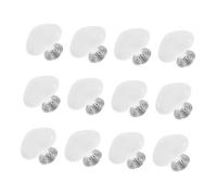 Lurrose 12 Pièces Bouton de Chasse Eau Cœur Poussoir Réservoir Wc Design Charmant Installation Facile et Adapté Ongles Longs