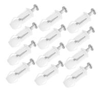 Lurrose 12 Pièces Kit de Vis de Fixation pour Abattant Wc Nylon Rondelles Vis de Remplacement Universelles pour Siège de Toilette à Usure Eau Installation Stable et Durable