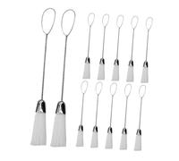 Lurrose 12 Pièces Lot de Brosses de Nettoyage à Poils Souples pour Machine à Coudre Clavier et Jouets Outil Ergonomique à Tête Unique pour Poussière et Entretien Précis