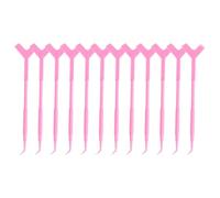 Lurrose 12 Pièces Pinceaux Rehaussement Cils Rose, Peigne Séparateur pour Permanente Cils, Brosse Professionnelle Lavable, Outil Précis pour Faux-cils et Maquillage Yeux, Usage Salon